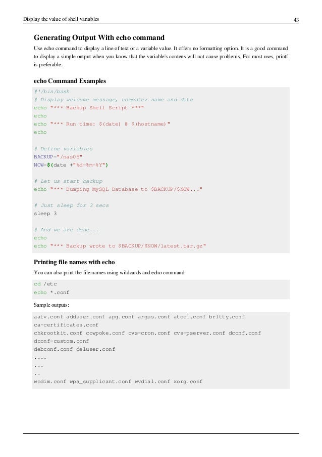 Write a script to display the system date in linux