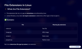 Linux OS guide to know, operate. Linux Filesystem, command, users and ...