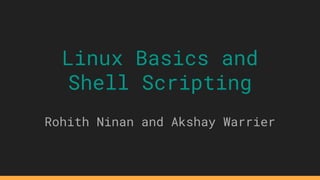 Introduction to Linux | PPTX