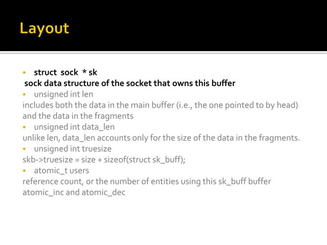 The TCP/IP Stack in the Linux Kernel