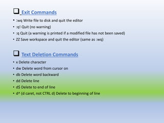 Linux text editors | PDF