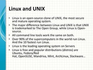 UNIX/Linux training | PPTX