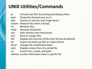 Unix Training UNIX/Linux training | PPTX