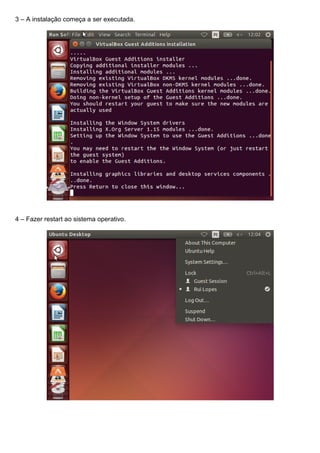 3 – A instalação começa a ser executada.
4 – Fazer restart ao sistema operativo.
 