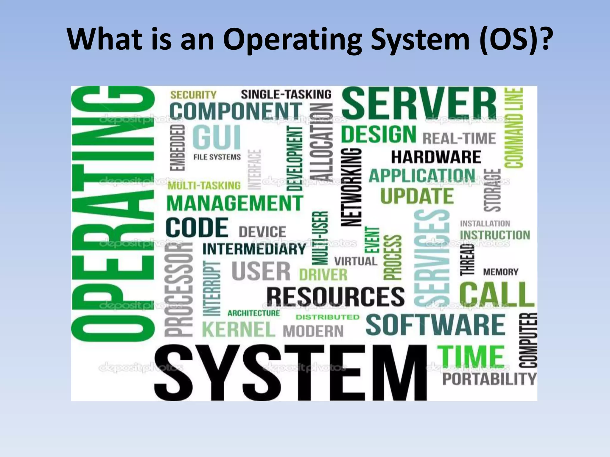 What is an Operating System (OS)?
 