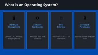 Comparing the Three Major Operating Systems: Linux, Windows & macOS | PPTX