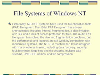 Linux File System Vs Ntfs File System Linux vs windows | PPT