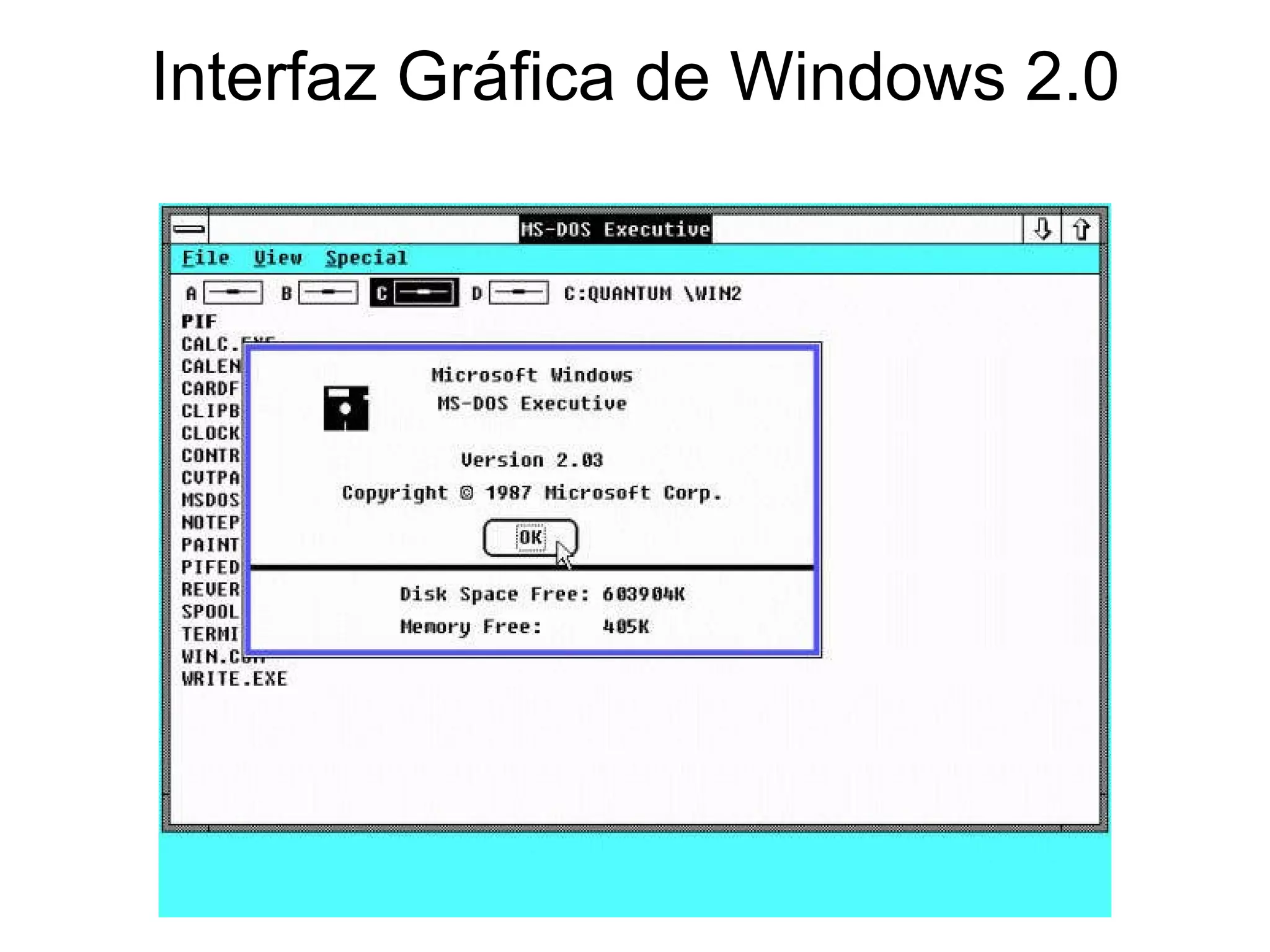 Interfaz Gráfica de Windows 2.0 