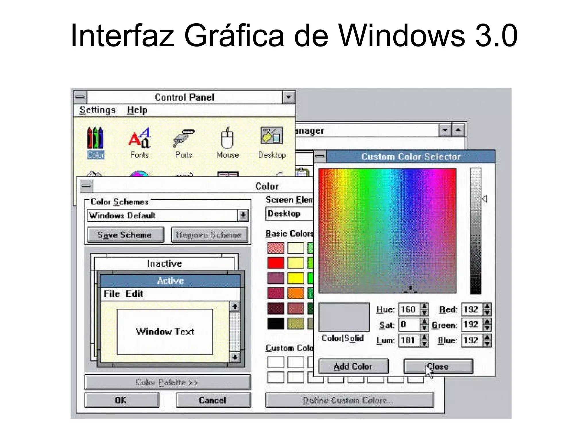 Interfaz Gráfica de Windows 3.0 