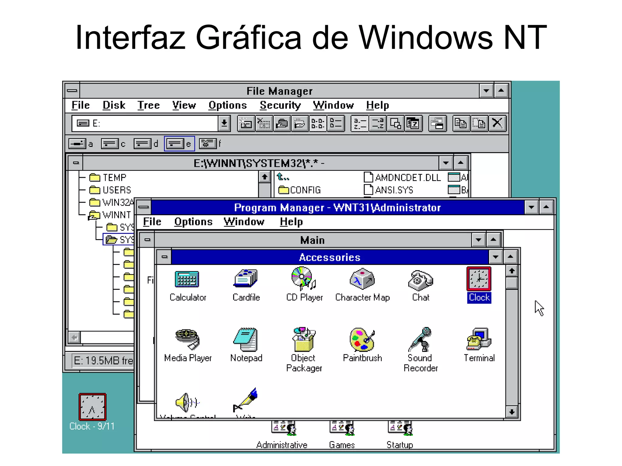 Interfaz Gráfica de Windows NT 
