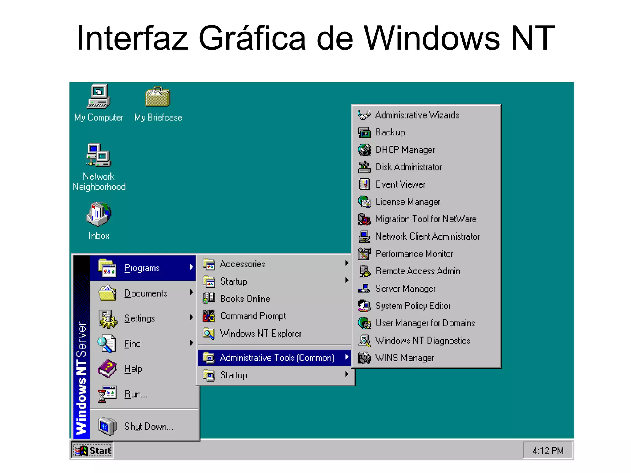 Interfaz Gráfica de Windows NT 