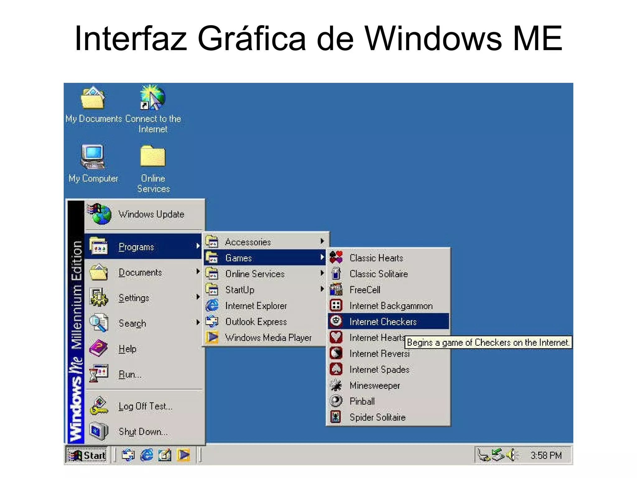 Interfaz Gráfica de Windows ME 
