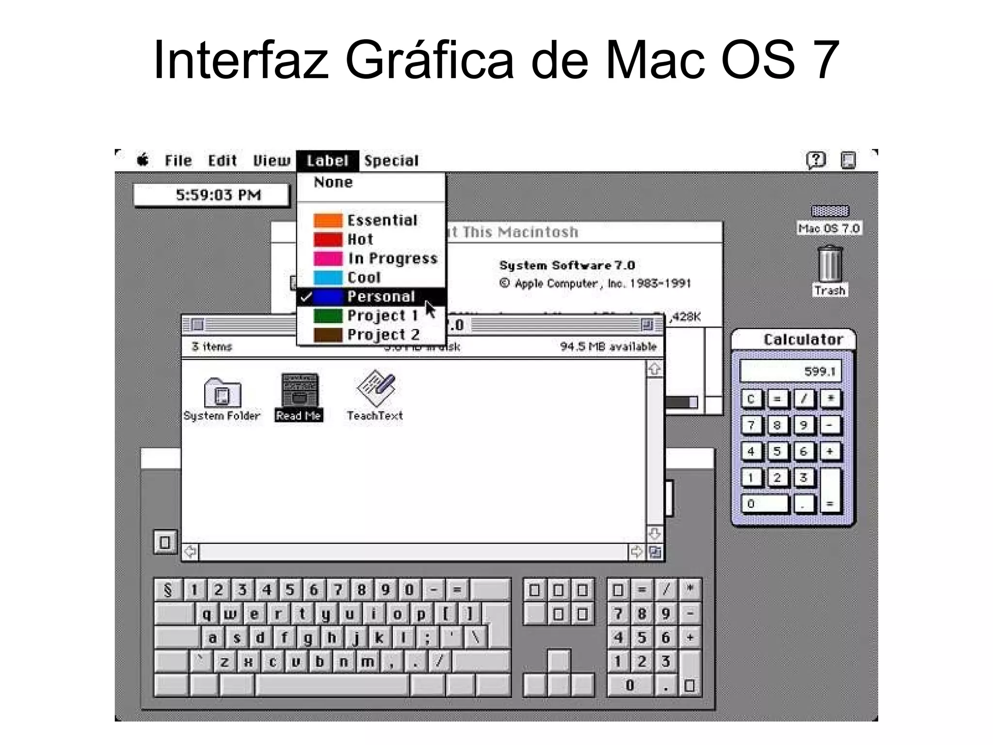 Interfaz Gráfica de Mac OS 7 