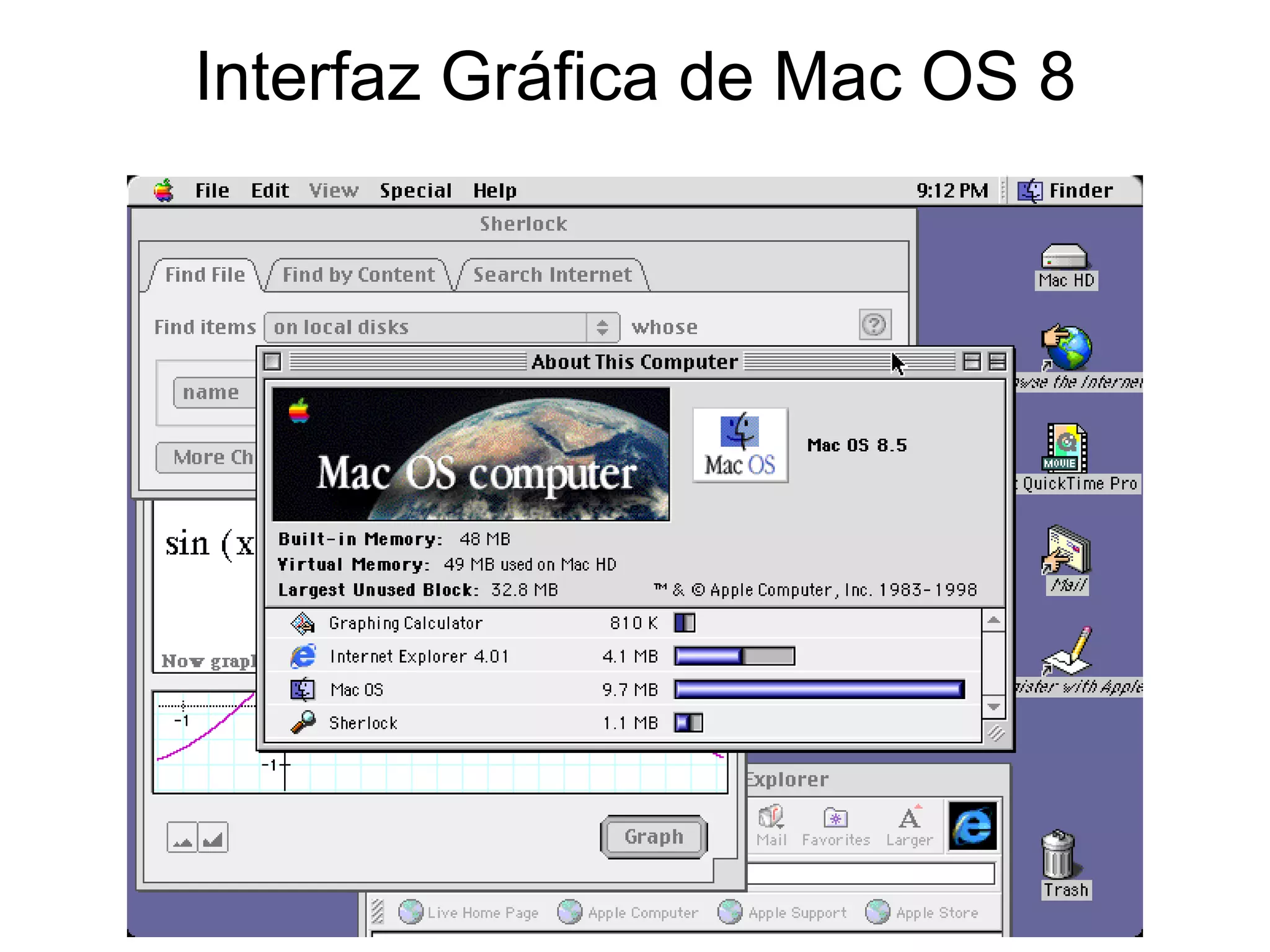 Interfaz Gráfica de Mac OS 8 