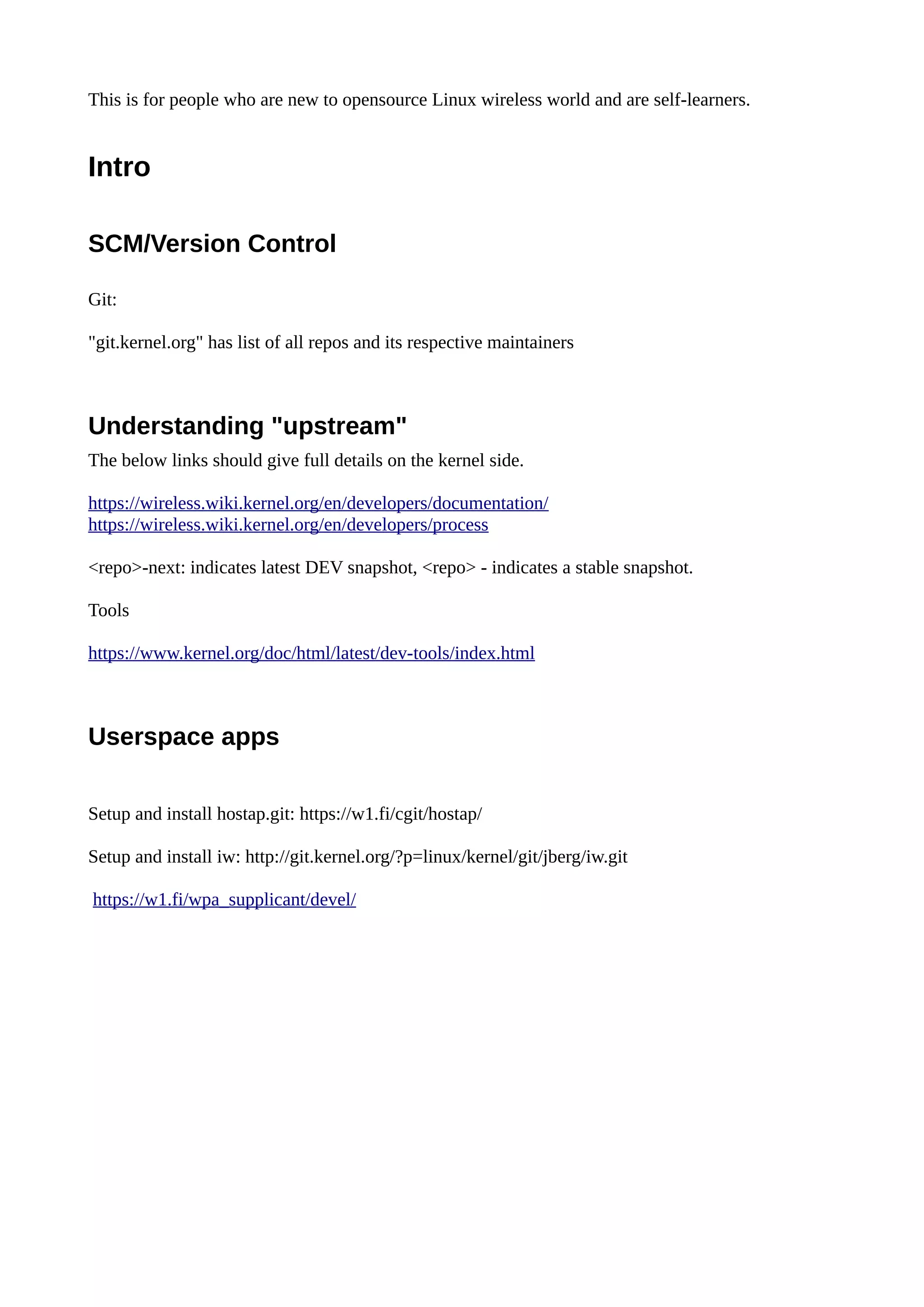Linux wireless kickstarter Guide | PDF