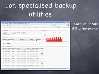 Repartitioning a live
      system

    Video available at http://
   blog.futureshock-ed.com/...
 