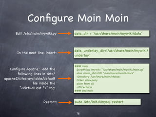 /etc/apache2/sites-
available/site_name
                             <VirtualHost *:80>
                             
       ServerAdmin webmaster@localhost

                             
      DocumentRoot /var/www
       Port number of site   
                             
                                    <Directory />
                                    
      Options FollowSymLinks
                             
      
      AllowOverride None
                             
      </Directory>
                             
      <Directory /var/www/>
                             
      
      Options Indexes FollowSymLinks MultiViews
                             
      
      AllowOverride None
                             
      
      Order allow,deny
                             
      
      allow from all
                             
      </Directory>

                             
      ScriptAlias /cgi-bin/ /usr/lib/cgi-bin/
                             
      <Directory "/usr/lib/cgi-bin">
                             
      
       AllowOverride None
                             
      
       Options +ExecCGI -MultiViews +SymLinksIfOwnerMatch
                             
      
       Order allow,deny
                             
      
       Allow from all
                             
      </Directory>

                             
      ErrorLog /var/log/apache2/error.log

                             
      # Possible values include: debug, info, notice, warn, error, crit,
                             
      # alert, emerg.
                             
      LogLevel warn

                             
      CustomLog /var/log/apache2/access.log combined

                             </VirtualHost>
 