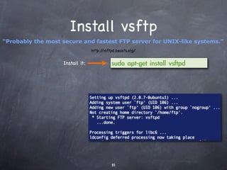 /etc/apache2/sites-
available/site_name
                                  <VirtualHost *:80>
                                  
       ServerAdmin webmaster@localhost

                                  
      DocumentRoot /var/www
          Port number of site     
                                  
                                         <Directory />
                                         
      Options FollowSymLinks
                                  
      
      AllowOverride None
                                  
      </Directory>
          Email of webmaster      
      <Directory /var/www/>
                                  
      
      Options Indexes FollowSymLinks MultiViews
                                  
      
      AllowOverride None
    Root directory of site ﬁles   
      
      Order allow,deny
                                  
      
      allow from all
                                  
      </Directory>

              Static ﬁles block   
      ScriptAlias /cgi-bin/ /usr/lib/cgi-bin/
                                  
      <Directory "/usr/lib/cgi-bin">
                                  
      
       AllowOverride None
                                  
      
       Options +ExecCGI -MultiViews +SymLinksIfOwnerMatch
                                  
      
       Order allow,deny
                                  
      
       Allow from all
                                  
      </Directory>

                                  
      ErrorLog /var/log/apache2/error.log

                                  
      # Possible values include: debug, info, notice, warn, error, crit,
                                  
      # alert, emerg.
                                  
      LogLevel warn

                                  
      CustomLog /var/log/apache2/access.log combined

                                  </VirtualHost>
 