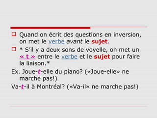 L’inversion | PPT