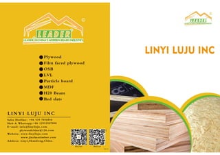 LINYI LUJU INC company products profile.pdf