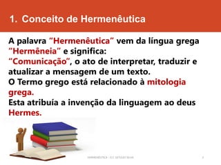 Lição 01 A Importância da Hermenêutica | PPTX
