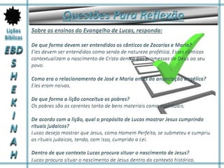 O nascimento de jesus - Lição 02/2015