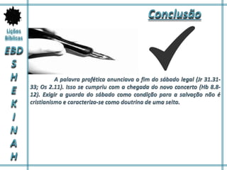 Lição 06 - Santificarás o sábado