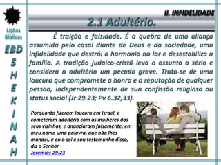 Porquanto fizeram loucura em Israel, e
cometeram adultério com as mulheres dos
seus vizinhos, e anunciaram falsamente, em
meu nome uma palavra, que não lhes
mandei, e eu o sei e sou testemunha disso,
diz o Senhor
Jeremias 29:23
 