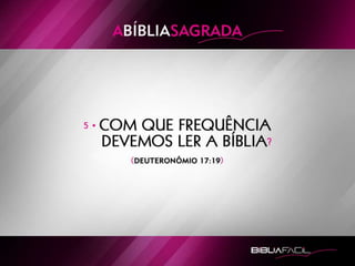 Bíblia Facil -  Lição 1 - Bíblia Sagrada