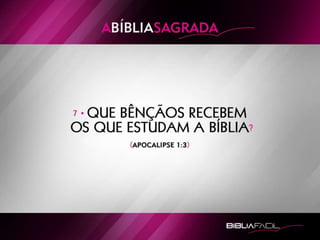 Bíblia Facil -  Lição 1 - Bíblia Sagrada