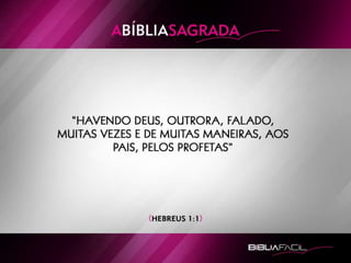 Bíblia Facil -  Lição 1 - Bíblia Sagrada