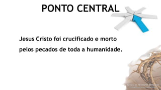 PONTO CENTRAL
Jesus Cristo foi crucificado e morto
pelos pecados de toda a humanidade.
 