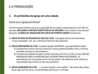 Conscientizar-se do seu papel na missão profética da Igreja.A Missão da IgrejaQual é a Missão da empresa que você trabalha?Movile: “Superar até o fim de 2010, R$ 100 milhões de faturamento bruto e EBITDA de 20%. Em 2011, ter uma base própria de 100 milhões de usuários.”Qual é Missão da Igreja?“Portanto ide, fazei discípulos de todas as nações, batizando-os em nome do Pai, e do Filho, e do Espírito Santo;Ensinando-os a guardar todas as coisas que eu vos tenho mandado; e eis que eu estou convosco todos os dias, até a consumação dos séculos. Amém.” Mt 28.19,20