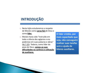 Lição 13   Líderes e Liderados