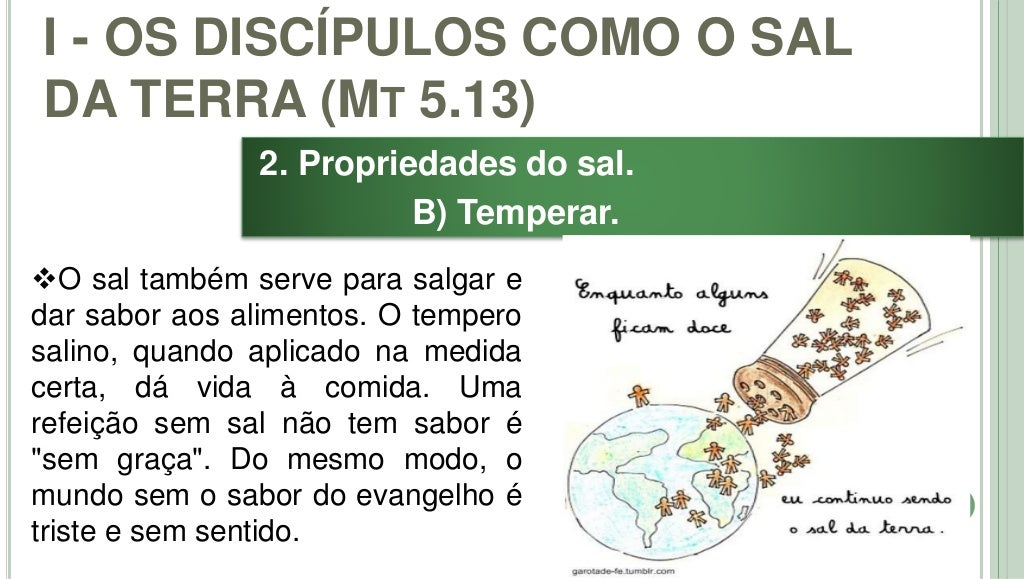 Lição 13 os servos de jesus, sal da terra e luz do mundo ebd