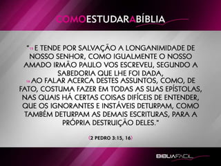 Bíblia Fácil - Lição 2 - Como Estudar a Bíblia