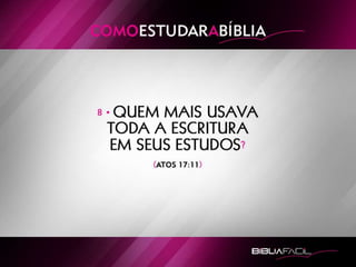 Bíblia Fácil - Lição 2 - Como Estudar a Bíblia
