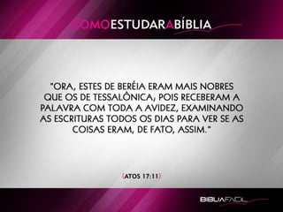 Bíblia Fácil - Lição 2 - Como Estudar a Bíblia