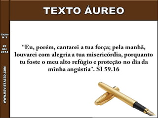 Lição 3 - Como vencer a angústia