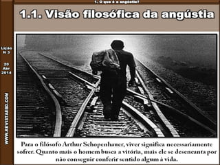 Lição 3 - Como vencer a angústia