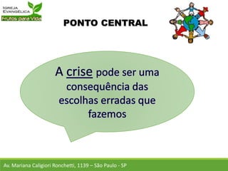 PONTO CENTRAL
Av. Mariana Caligiori Ronchetti, 1139 – São Paulo - SP
 