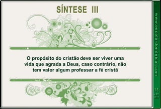 LIÇÃO 03 - O PERIGO DAS OBRAS DA CARNE