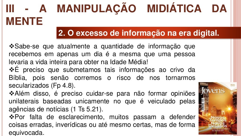 Lição 4 a era da informação instantânea ebd Lição 4 a era da informação instantânea ebd