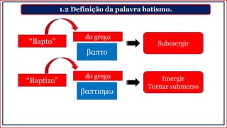 Lição 7 - A ordenança do batismo em águas | PDF