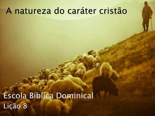 Escola Bíblica Dominical
A natureza do caráter cristão
Lição 8
 
