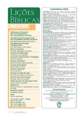 Liçoes biblicas 2° trimestre 2012