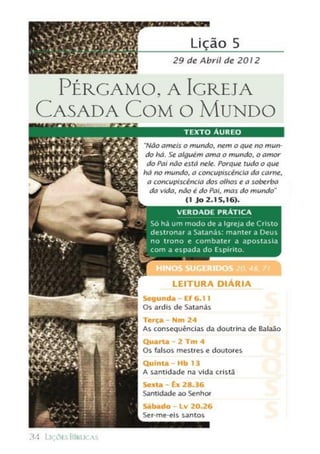Liçoes biblicas 2° trimestre 2012