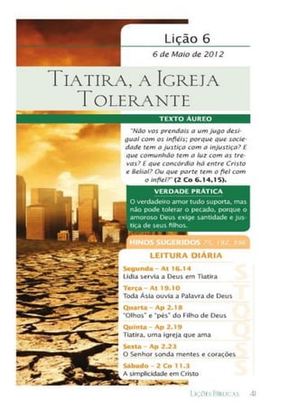 Liçoes biblicas 2° trimestre 2012