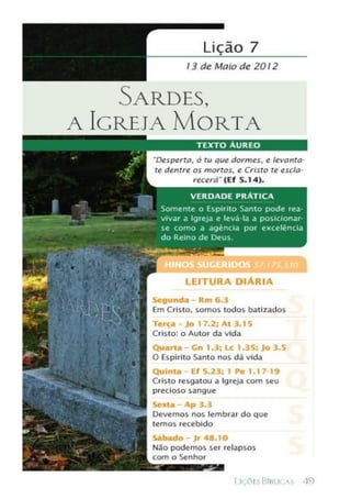 Liçoes biblicas 2° trimestre 2012