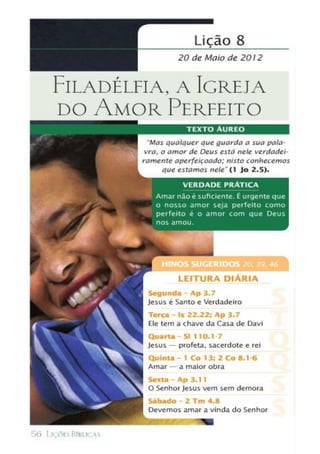 Liçoes biblicas 2° trimestre 2012